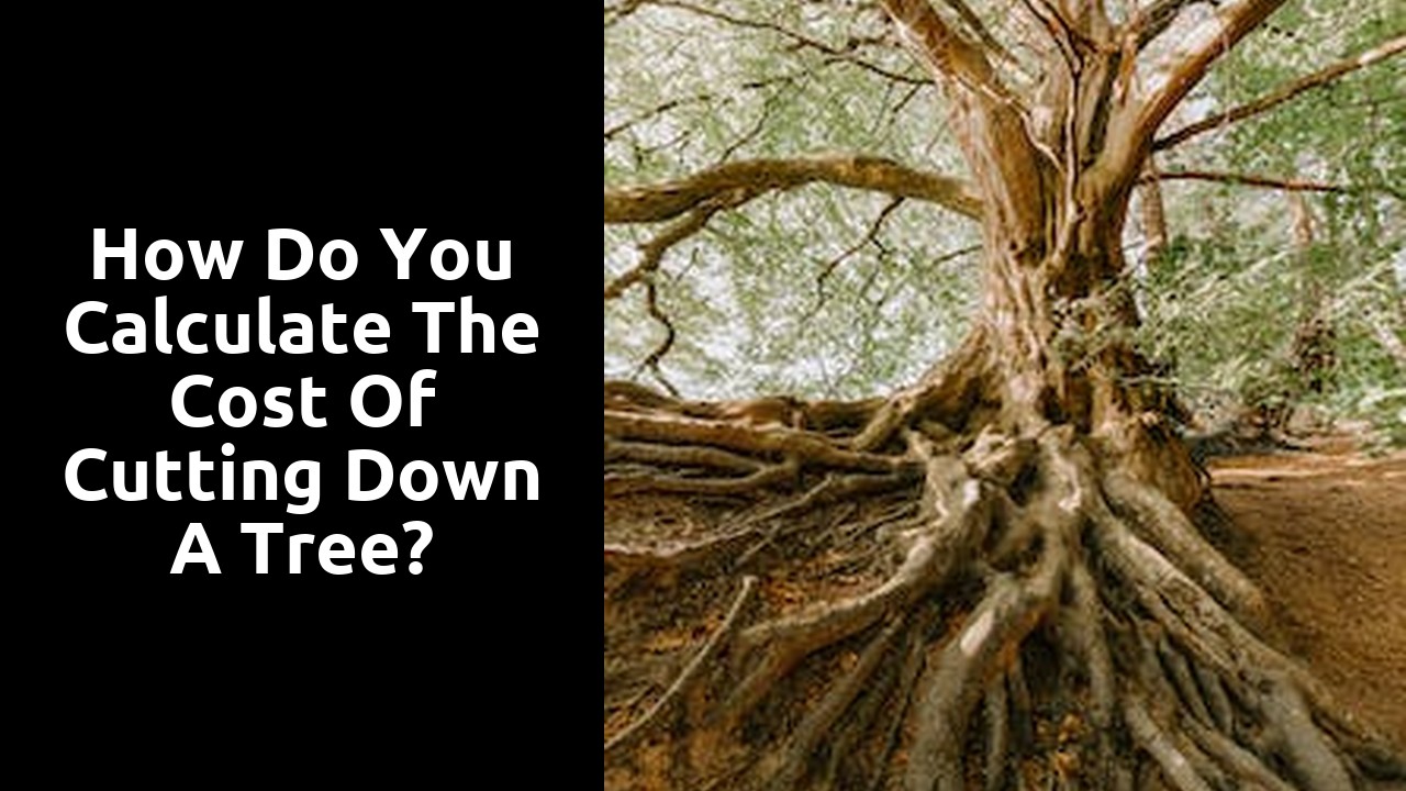 How do you calculate the cost of cutting down a tree?
